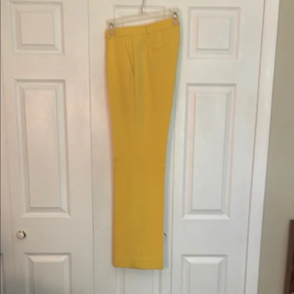 Banana Republic Yellow Dress Pants Tailored Fit- Logan Style SZ 6 - Picture 4 of 5